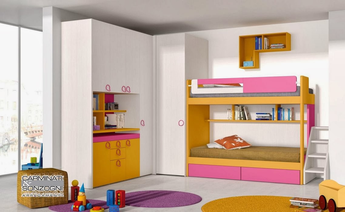 Letto soppalco bambini design: letto a castello cabana tiglio ... Camerette classiche noce scuro