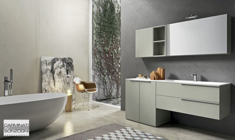 mobile da bagno kyros con portalavatrice in vendita a Zogno Bergamo