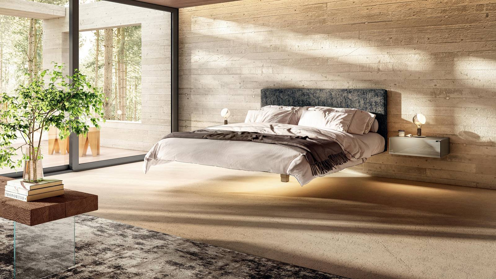 Letto Fluttua Lago per camera da letto Bergamo