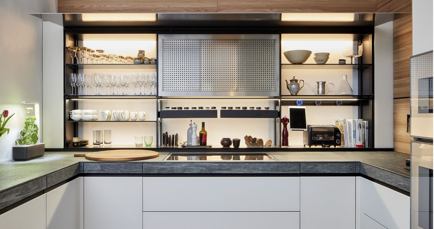 Valcucine New Logica System cucina su 3 pareti, bergamo