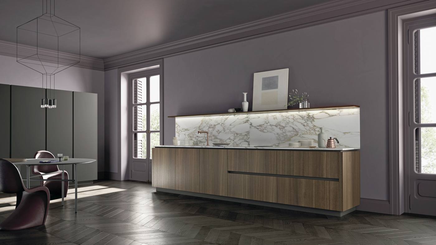 cucina Linea Bergamo la casa moderna piani e schienale ceramica.JPG