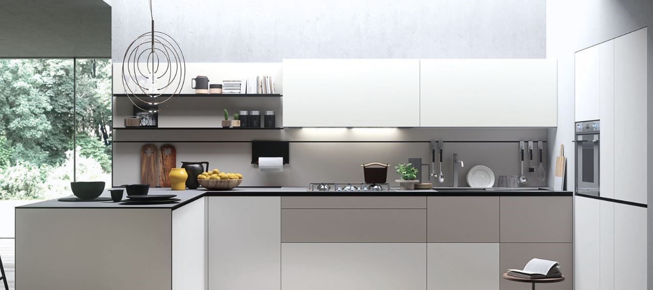 cucina con penisola Valcucine Bergamo