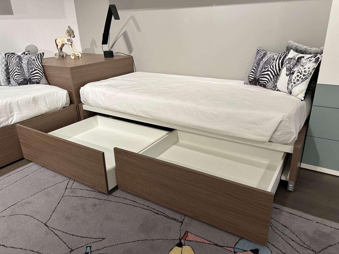 letto con cassettoni outlet cameretta