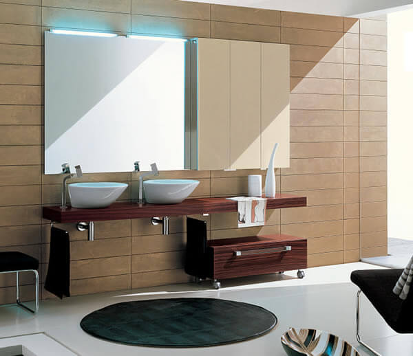 mobile da arredo bagno palissandro