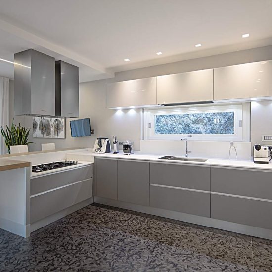 realizzazione cucina Valcucine Artematica vetro Bergamo